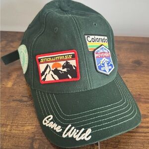 American Needle Dark Green Cap with Patches